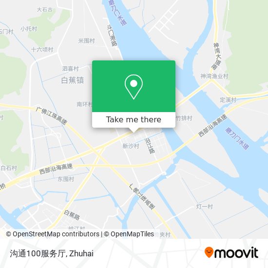沟通100服务厅 map