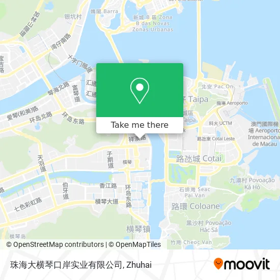 珠海大横琴口岸实业有限公司 map