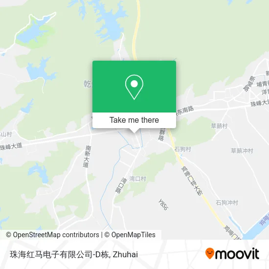 珠海红马电子有限公司-D栋 map