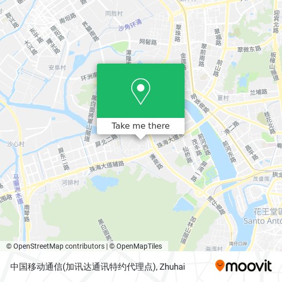 中国移动通信(加讯达通讯特约代理点) map