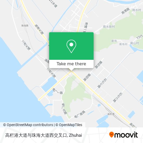 高栏港大道与珠海大道西交叉口 map