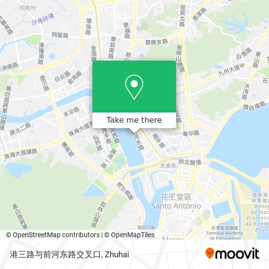 港三路与前河东路交叉口 map