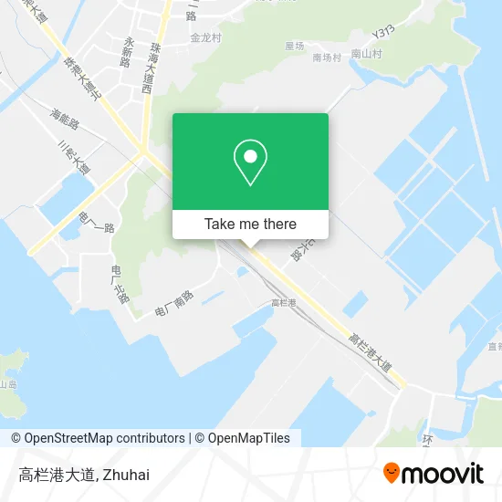 高栏港大道 map