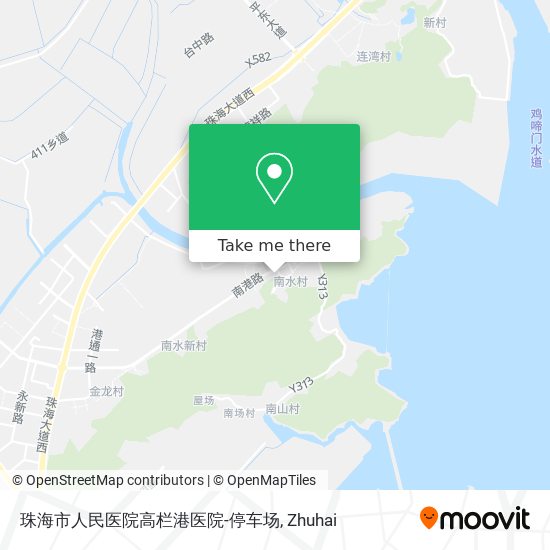 珠海市人民医院高栏港医院-停车场 map