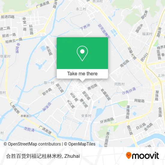 合胜百货刘福记桂林米粉 map