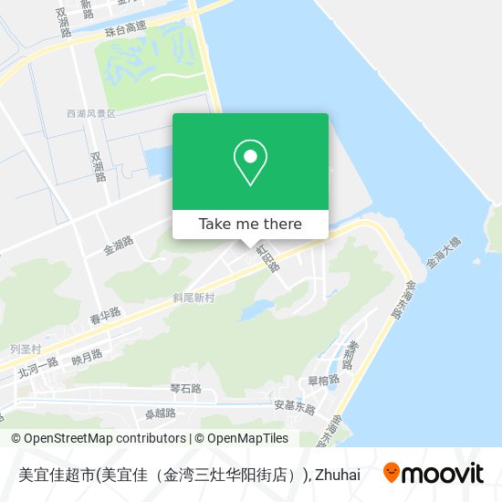 美宜佳超市(美宜佳（金湾三灶华阳街店）) map