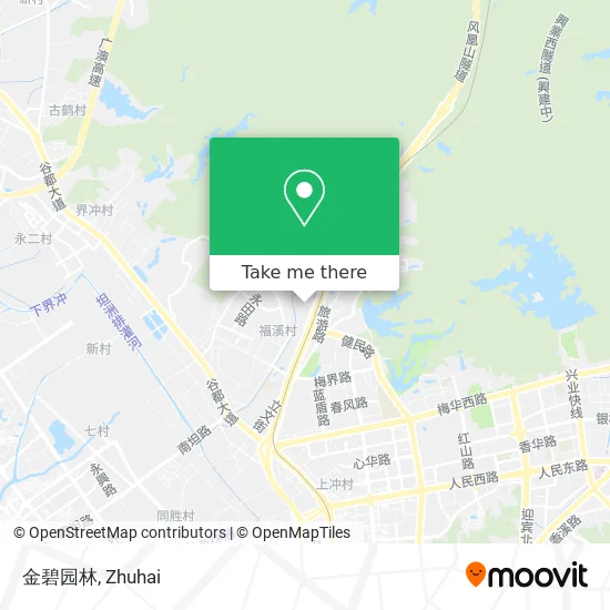 金碧园林 map