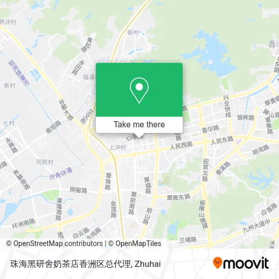 珠海黑研舍奶茶店香洲区总代理 map