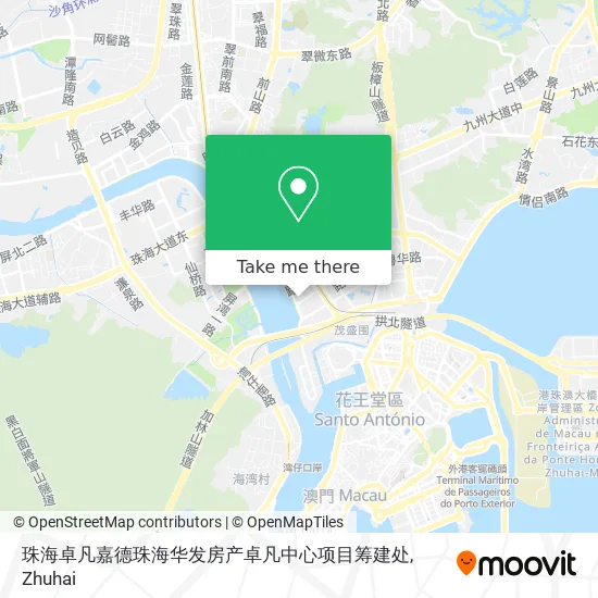 珠海卓凡嘉德珠海华发房产卓凡中心项目筹建处 map