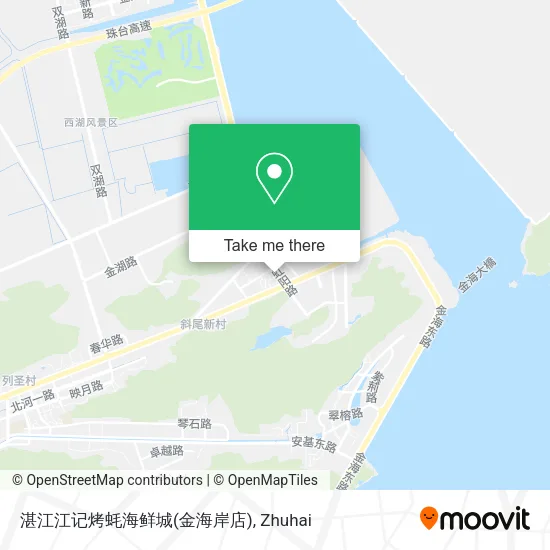 湛江江记烤蚝海鲜城(金海岸店) map