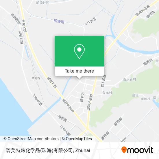 碧美特殊化学品(珠海)有限公司 map