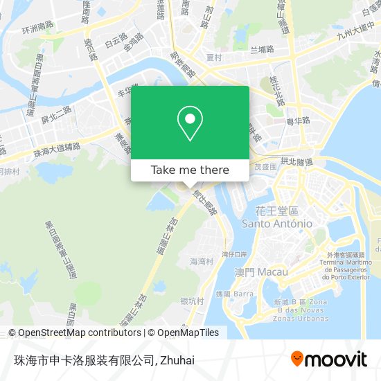 珠海市申卡洛服装有限公司 map