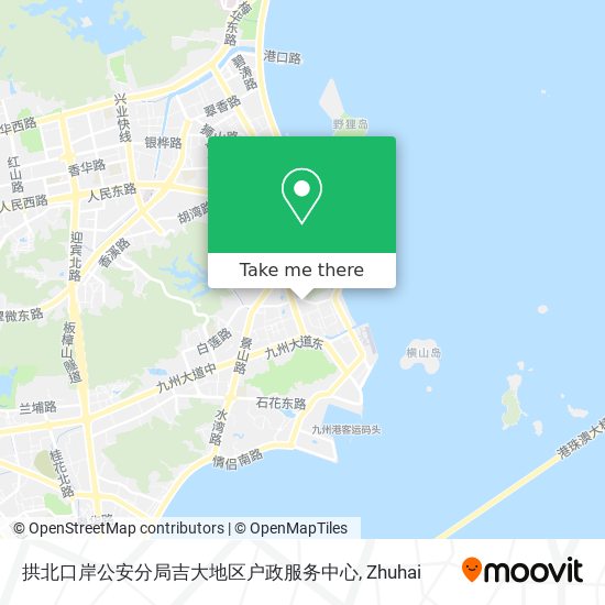 拱北口岸公安分局吉大地区户政服务中心 map