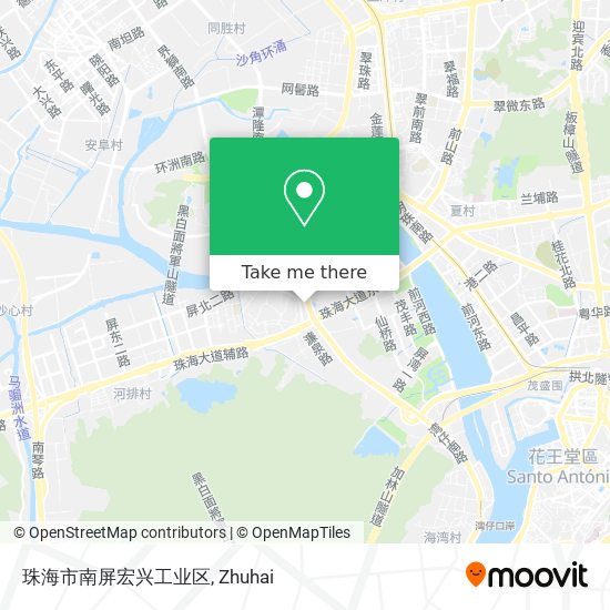珠海市南屏宏兴工业区 map