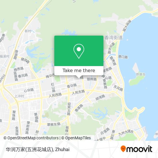 华润万家(五洲花城店) map