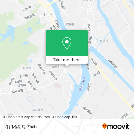斗门检察院 map