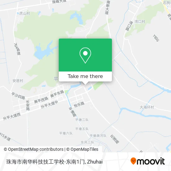 珠海市南华科技技工学校-东南1门 map