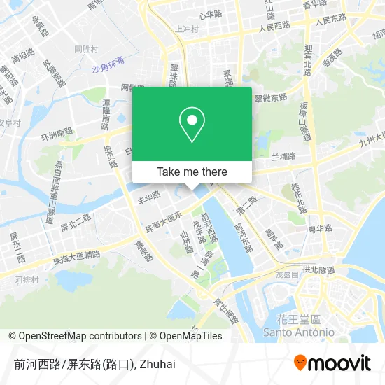 前河西路/屏东路(路口) map