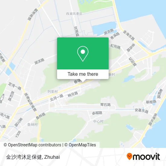 金沙湾沐足保健 map