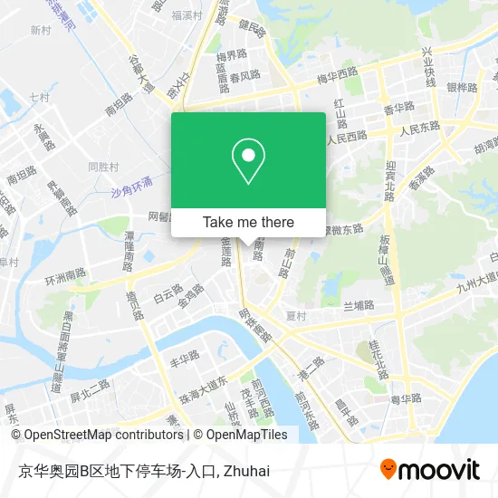 京华奥园B区地下停车场-入口 map