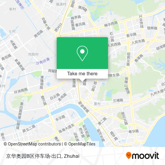 京华奥园B区停车场-出口 map