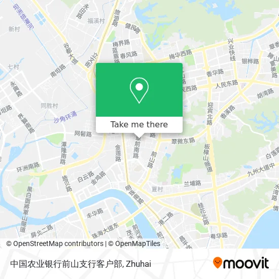 中国农业银行前山支行客户部 map