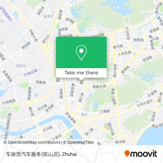 车旅营汽车服务(前山店) map