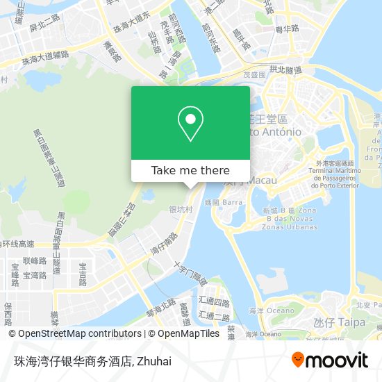 珠海湾仔银华商务酒店 map