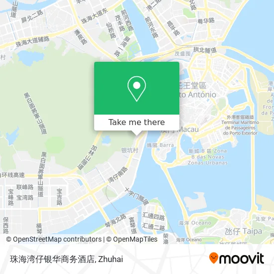 珠海湾仔银华商务酒店 map