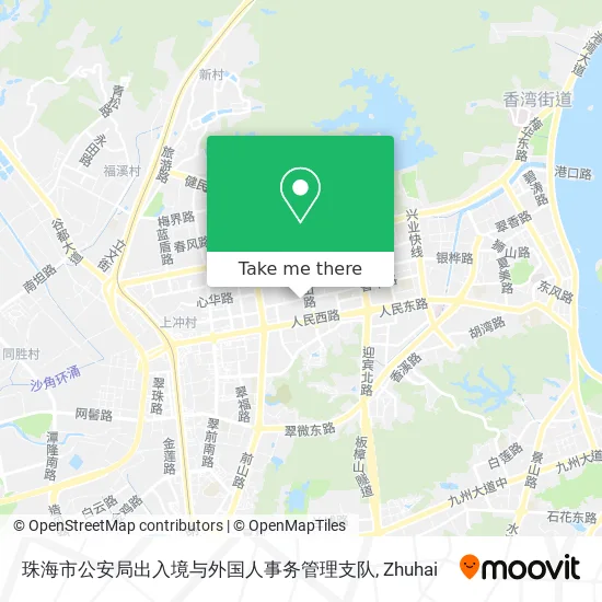 珠海市公安局出入境与外国人事务管理支队 map