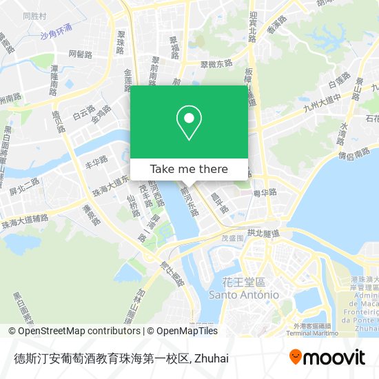 德斯汀安葡萄酒教育珠海第一校区 map