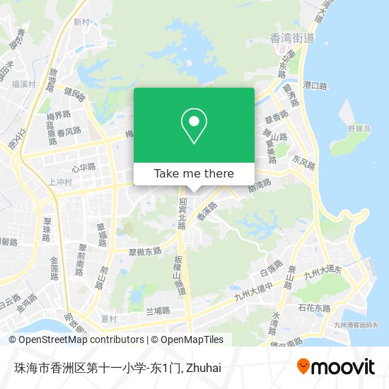 珠海市香洲区第十一小学-东1门 map