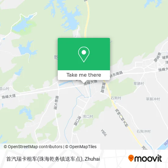 首汽瑞卡租车(珠海乾务镇送车点) map