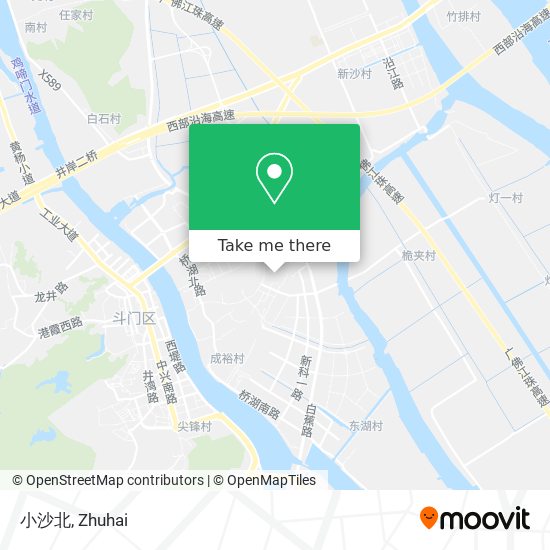 小沙北 map
