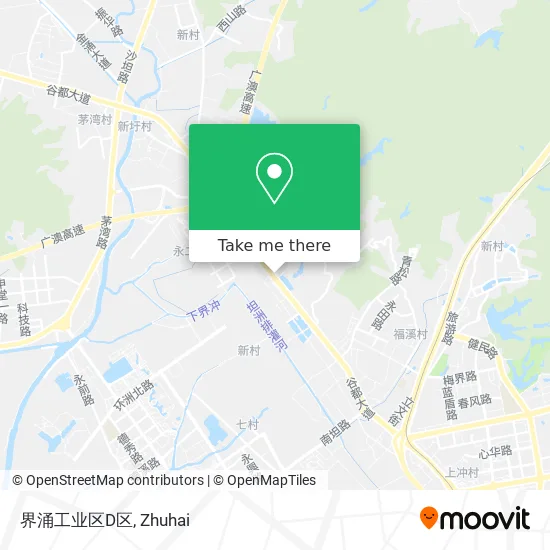 界涌工业区D区 map