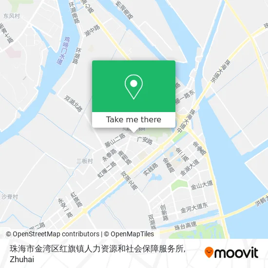 珠海市金湾区红旗镇人力资源和社会保障服务所 map