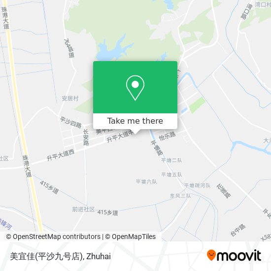 美宜佳(平沙九号店) map