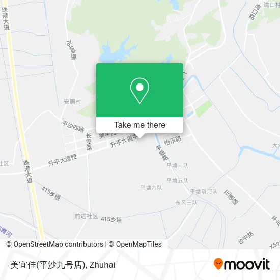 美宜佳(平沙九号店) map