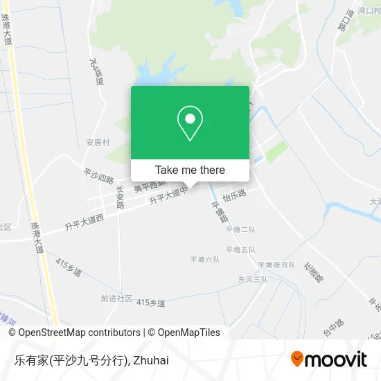乐有家(平沙九号分行) map