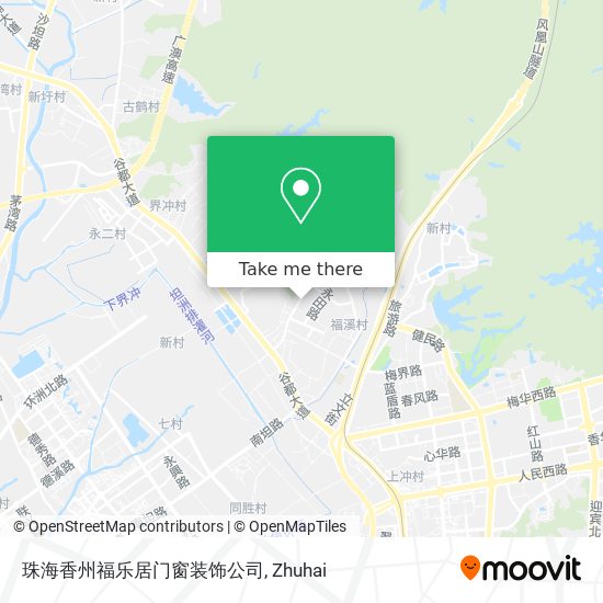 珠海香州福乐居门窗装饰公司 map