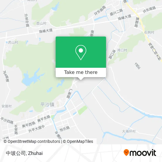 中玻公司 map