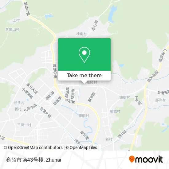 雍陌市场43号楼 map