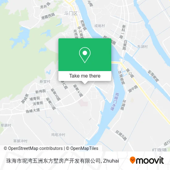 珠海市坭湾五洲东方墅房产开发有限公司 map