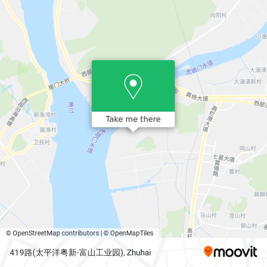 419路(太平洋粤新-富山工业园) map