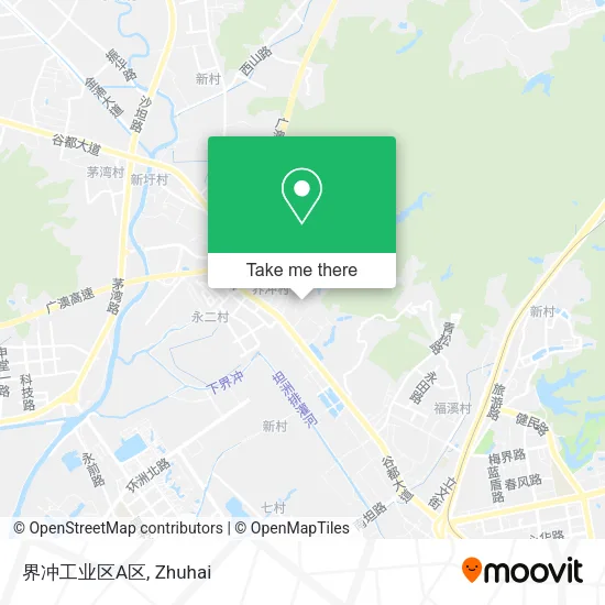 界冲工业区A区 map