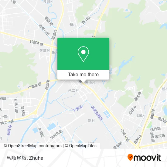 昌顺尾板 map