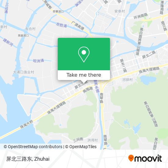 屏北三路东 map