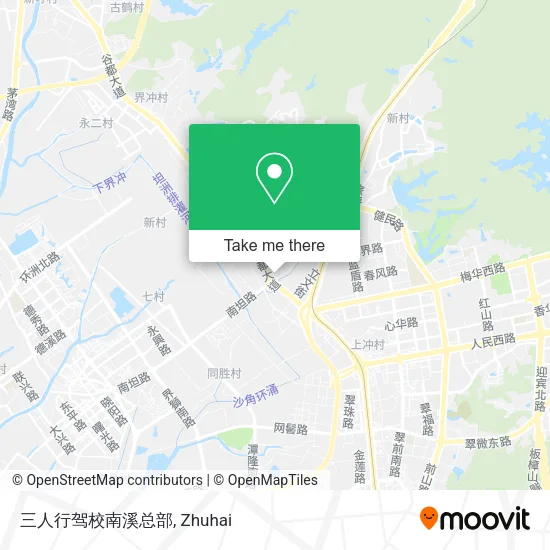 三人行驾校南溪总部 map