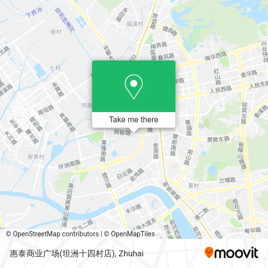 惠泰商业广场(坦洲十四村店) map