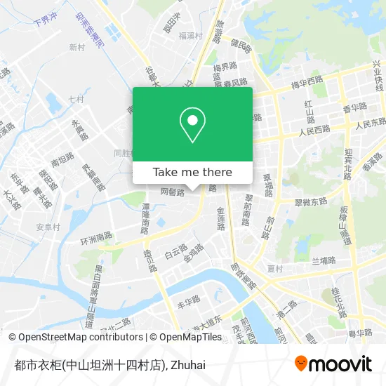 都市衣柜(中山坦洲十四村店) map